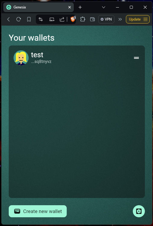 Web wallet